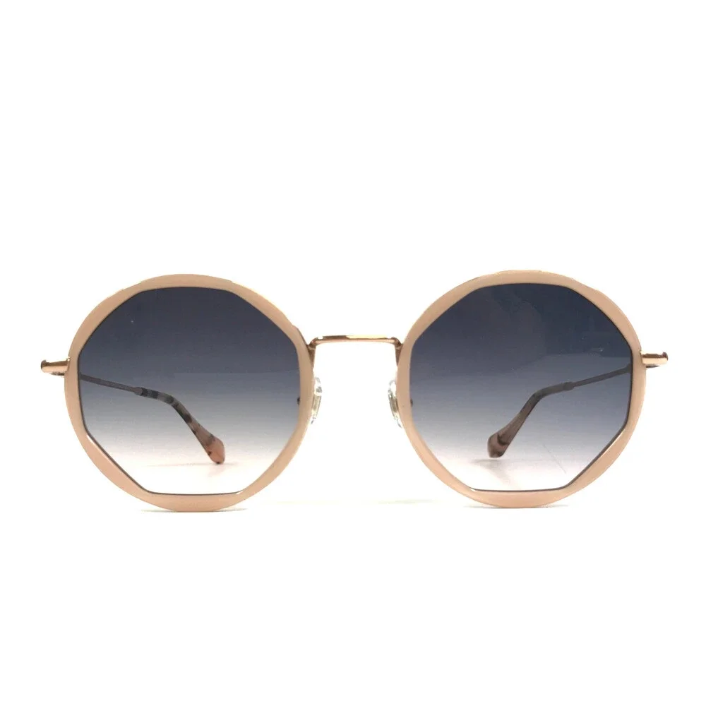 Gigi Studios Sunglasses ALBA 6445/6 Nude Gold Geometric w Gray Gradient Lenses